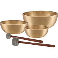 Set di 3 Campane Tibetana in Bronzo, serie "Energy "; 1000/1400/2200 gr.