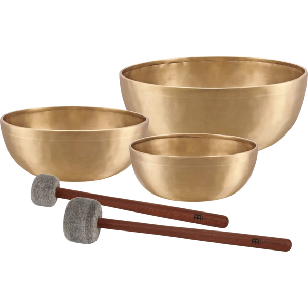 Set di 3 Campane Tibetana in Bronzo, serie "Energy "; 1000/1400/2200 gr.